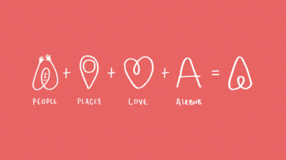 airbnb values on the logo