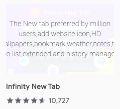infinity new tab