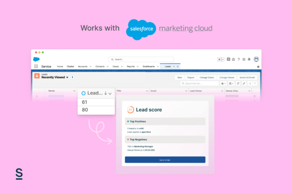 Use the marketing cloud for lead scoring salesforce leads