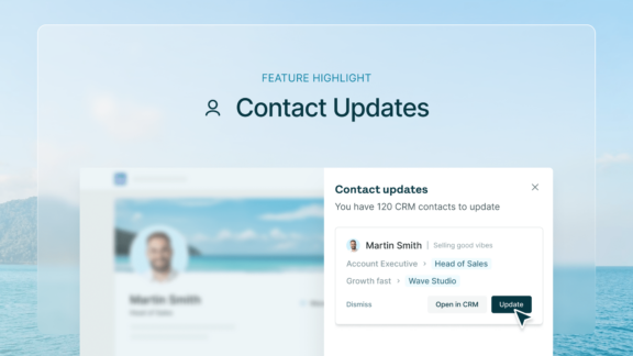 Automatically update contacts in CRM