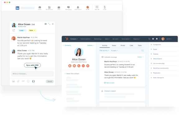 Hubspot – Sync messages