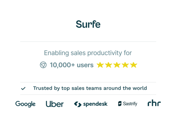 Surfe is trusted